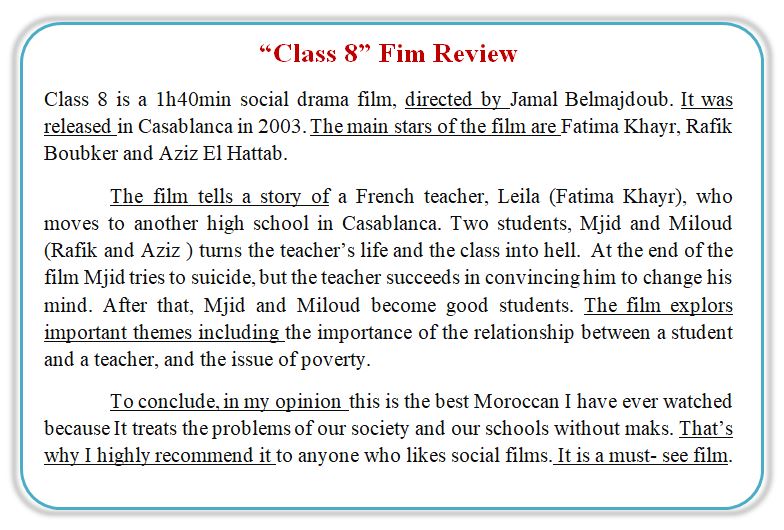 film review essay b2