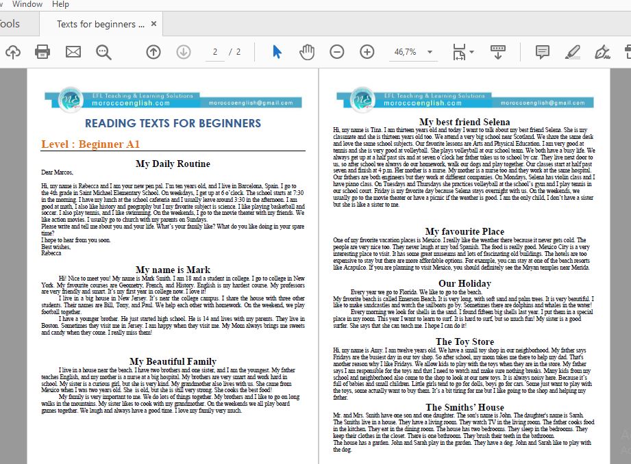 download-reading-texts-for-beginners-a1-moroccoenglish